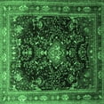 thumbnail image 1 of Ahgly Company Indoor Square Persian Emerald Green Traditional Area Rugs, 4' Square, 1 of 4