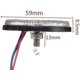 thumbnail image 5 of 2PCS LED Trailer Tail Lights with Brake Function, 12V Round Reflector Marker Lights (Red), 5 of 5