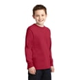 thumbnail image 4 of Long Sleeve 54oz 100% Cotton Tshirt (PC54YLS) Red, XS, 4 of 6
