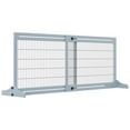 thumbnail image 3 of Pouseayar 72" W x 27.25" H Extra Wide Freestanding Pet Gate with Adjustable Length Dog, Cat, Pet Puppy Safety Fence, 3 of 7