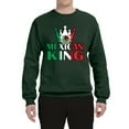 thumbnail image 2 of Wild Bobby Mexican King Latin Pride Unisex Crewneck Graphic Sweatshirt, Forest Green, 3X-Large, 2 of 5