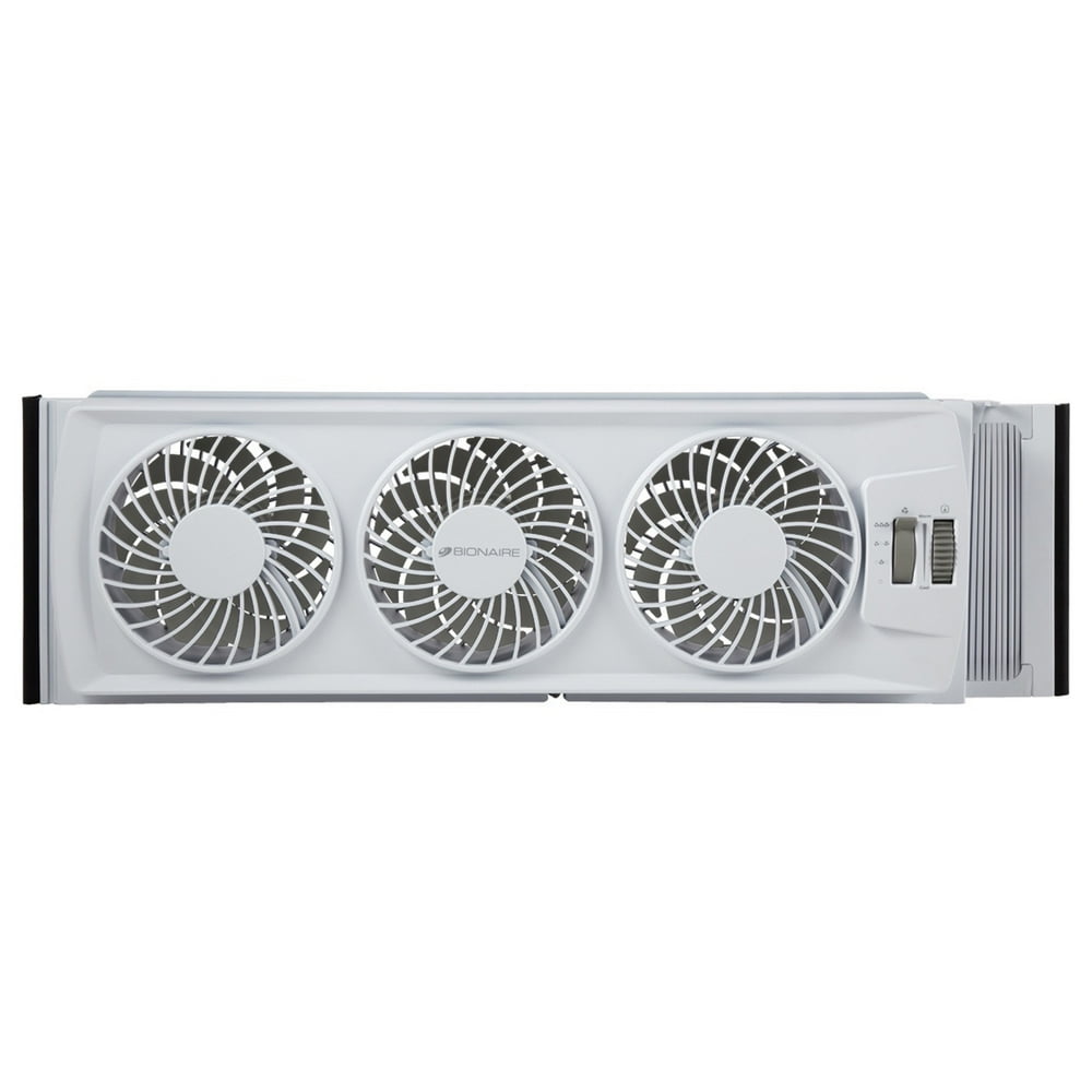 Bionaire® Thin Window Fan with Comfort Control Manual Thermostat