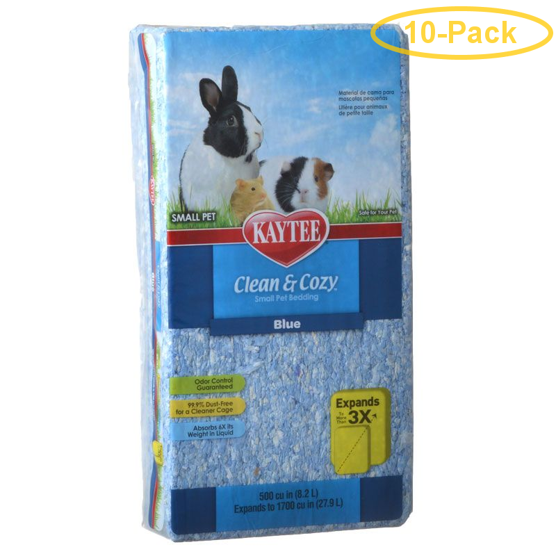 Kaytee Clean & Cozy Small Pet Bedding Blue 500 Cubic Inches Pack of