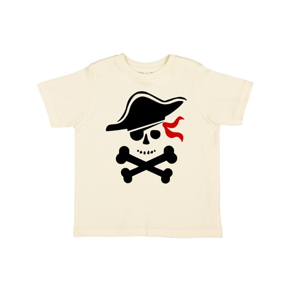 Inktastic Pirate Skull and Cross Bones Boys or Girls Toddler T-Shirt