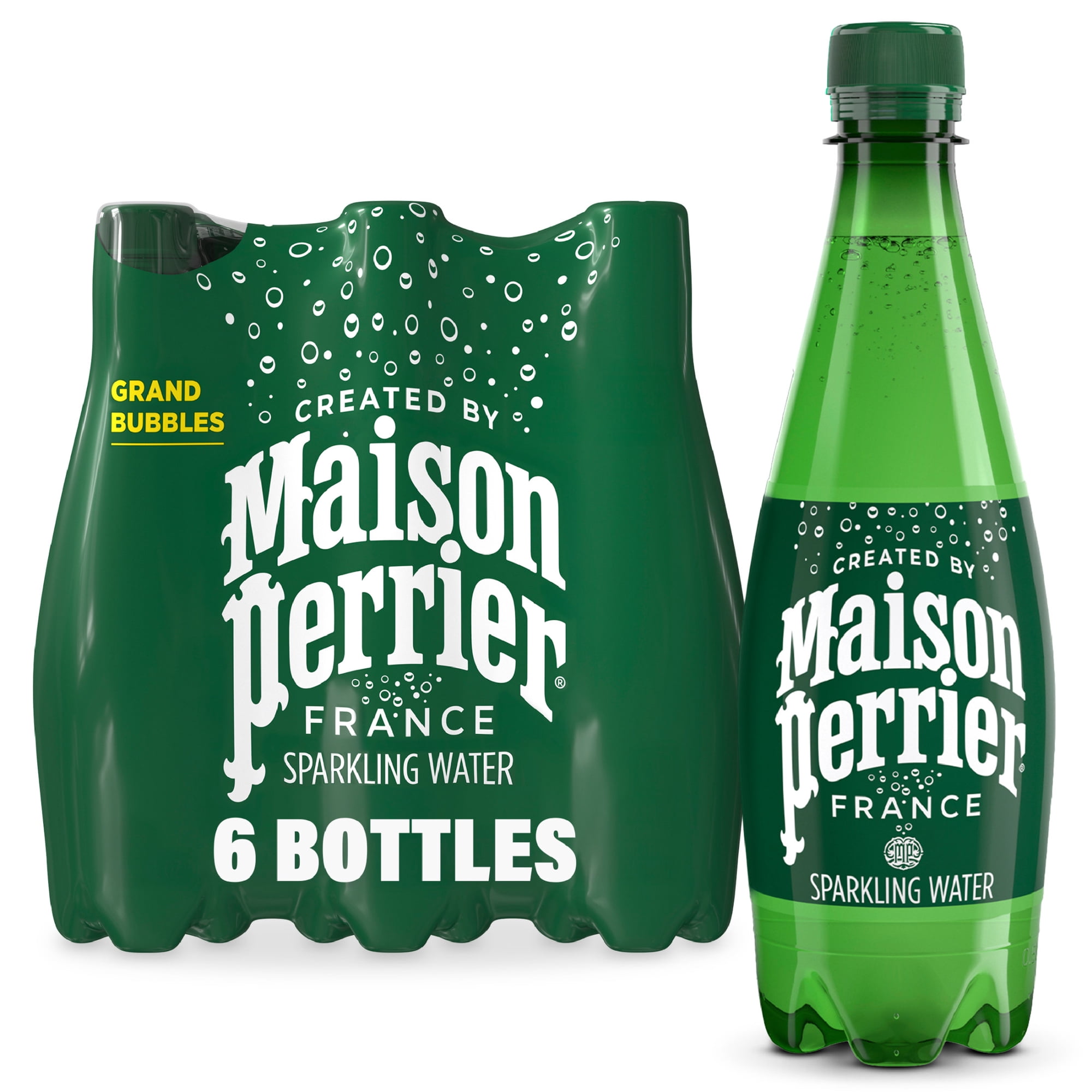 Maison Perrier Ultimate Sparkling Water, 16.9 fl oz, 6 Pack Bottles