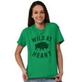 thumbnail image 4 of Wild At Heart Buffalo Inspirational Men's Graphic T Shirt Tees Brisco Brands M, 4 of 6