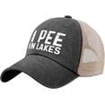 thumbnail image 3 of I Pee in Lakes Trucker Hat Women Vintage Mesh Hats for Fall, 3 of 8