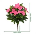 thumbnail image 3 of Danhjin Fake Flowers, Artificial Flowers for Outdoors Indoors Decoration Faux Flowers Simulation Of Impatiens Azalea, for Garden Porch Patio Graveside Home Decor, Flowers for Decoration, 3 of 3
