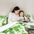 thumbnail image 4 of Feelyou Lucky Cat Animal Bedding Comforter Set 7pcs, Spring Shamrock Full Bedding Set, 4 of 8