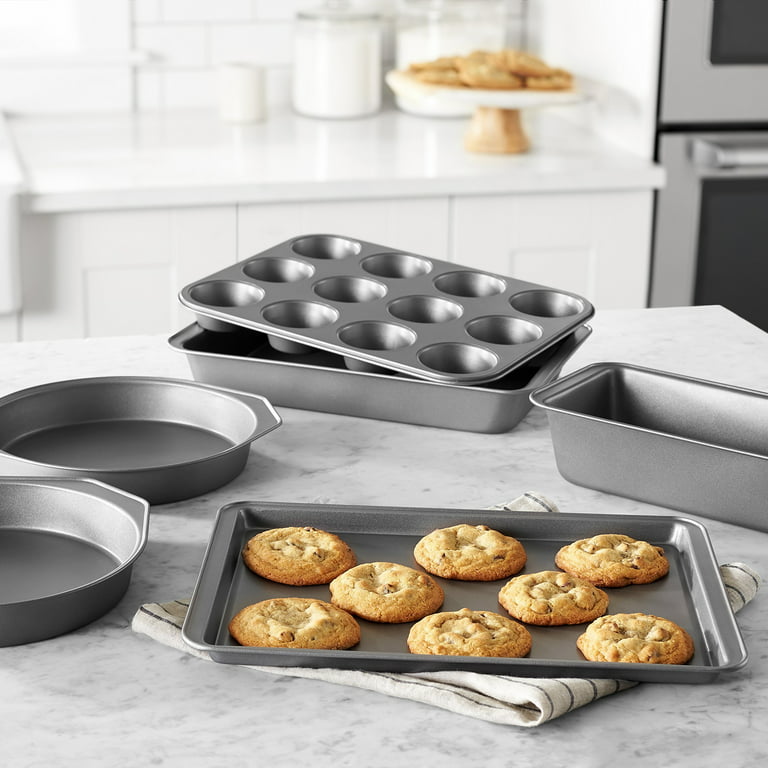 Basics 6 Piece Nonstick, Carbon Steel Oven Bakeware Baking Set, 40.5  cm x 28.5 cm x 15 cm