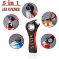 thumbnail image 3 of Röd Flasköppnare, 5-i-1 Multifunktionell Burk-öppnare, Köksredskaps-Flasköppnare, Lämplig för Svaga Händer, Äldre och Patienter som Lider av D, 3 of 5
