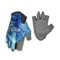 thumbnail image 3 of (2 pack) Gorilla Grip High Performance Finger-less Gloves, Blue Shatter, Heavy Duty Lycra, L, Unisex, 1 Pair, 3 of 8