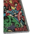 thumbnail image 2 of Northwest Avengers Woven Tapestry Throw Blanket, 48" x 60", Retro Heroes, 2 of 5
