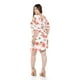 thumbnail image 3 of Vestido floral con manga bombacha Roman Fashion /Tallas Extras, 0900 (Flor rosa) rosa 42, 3 of 5