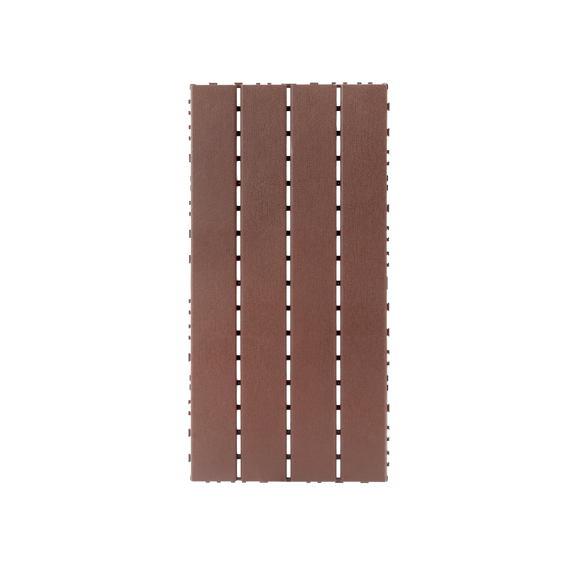 22 Pieces Outdoor Terrace Deck Tiles, Diy Interlocking Decking Floor Tiles, Easy To Install Patio Tiles for Indoor And Outdoor Balcony Backyard Poolside, Brown