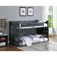 thumbnail image 5 of ACME Furniture Bristol Twin over Twin Bunk Bed with Metal Frame in Gunmetal, 5 of 5