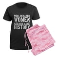 thumbnail image 5 of CafePress - Well Behaved Women Seldom Make History Women's Dar - Women's Short Sleeve Print T-Shirt and Pants Dark Cotton Pajama Set, 5 of 7