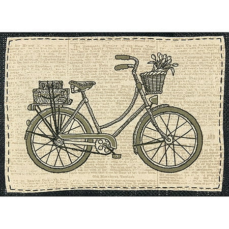 Dimensions Handmade Collection Classic Bicycle Stamped Embroidery Kit, 11