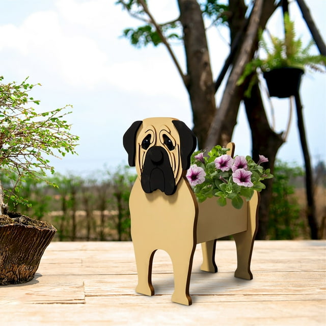 Manualidades de arte para jardín, macetas para perros, almacenamiento, decoración de jardín, arte