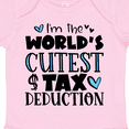 thumbnail image 4 of Inktastic I'm the World's Cutest Tax Deduction Blue Hearts Boys or Girls Baby Bodysuit, 4 of 5
