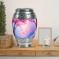 thumbnail image 6 of MUKTIVE Cherry Blossom Burial Urn for Human Ashes, Large 10 Inch Memorial Gift Urns for Parents, Peach Urns for Funeral, Butterfly Cremation Urn for Women (1 Large, 4 Keepsake), 6 of 7