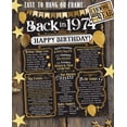 thumbnail image 6 of 50th Birthday Party Decorations for 50th Birthday (Fifty) - Remembering The Year 1974 - Party Supplies - Gifts for Men and Women Turning 50 - Back In 1974 Birthday Card 11x14 Unframed Print, 6 of 7