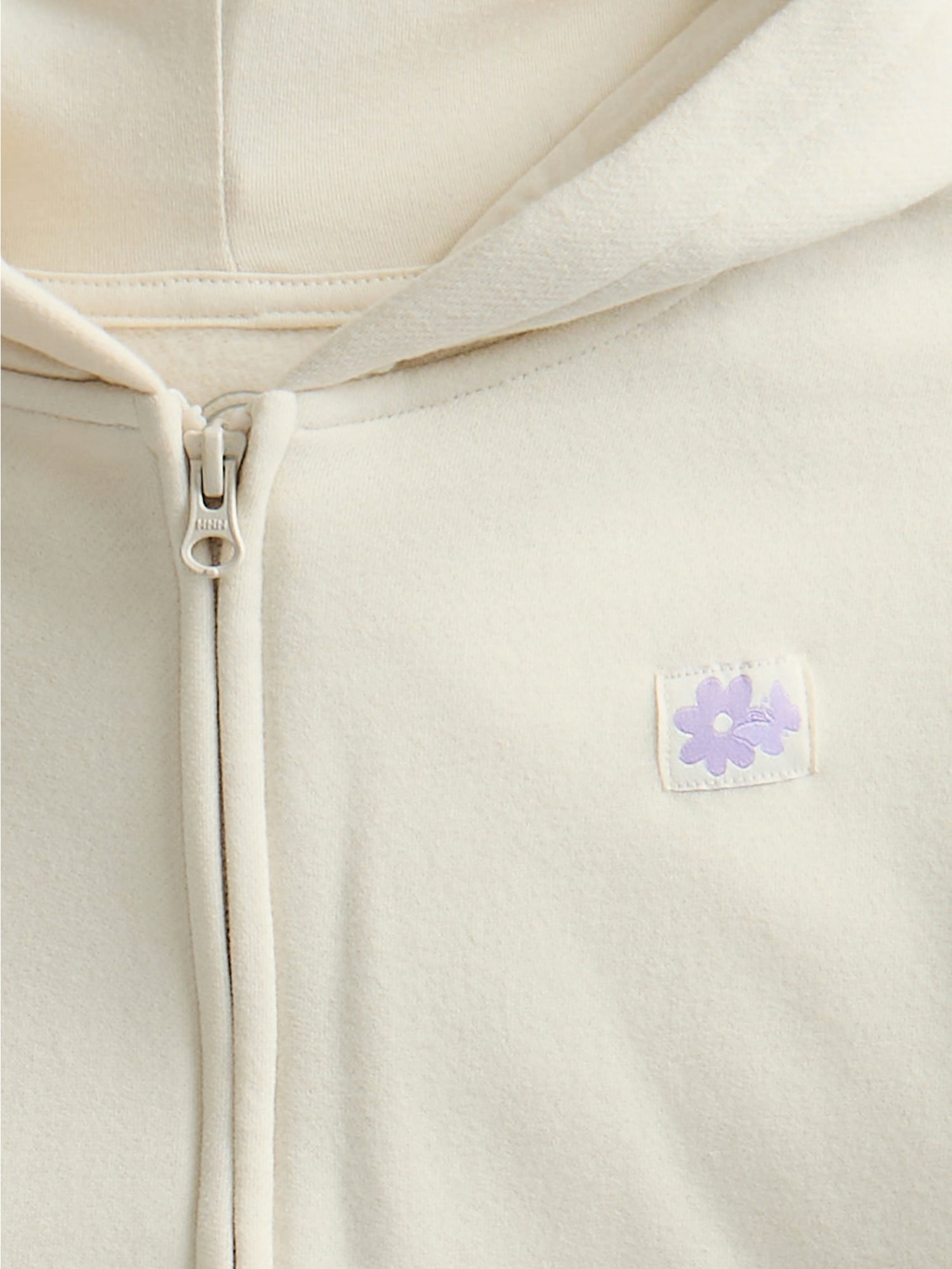 Wonder Nation Girls Graphic Zip Hoodie, Sizes 4-10