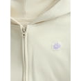 thumbnail image 3 of Wonder Nation Little Girl Zip Up Hoodie, Sizes 4-10, 3 of 3