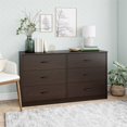 Mainstays Classic 6 Drawer Dresser, Espresso