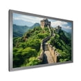 thumbnail image 2 of Designart "Panoramic View of the Great Wall of China" Landscapes Framed Wall Art Decor - Traditional Green China Living Room Framed Canvas Art, 2 of 6