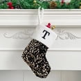 thumbnail image 2 of MuZeFu Christmas Stockings with Initials Christmas Letter Solid Stocking Wool Pendant Christmas Decorations Gift Bag Socks, 2 of 3