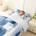 thumbnail image 3 of Homewish Vintage Blue Plaid Twin Comforter Sets,Grunge Aesthetic Bedding Set,Reversible,2 Pieces,1 Comforter and 1 Pillowcase, 3 of 7