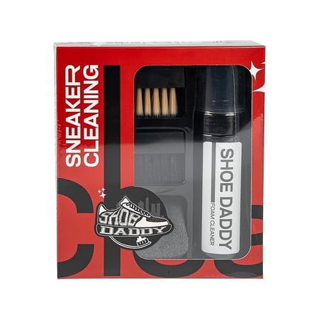 Shoe Daddy Premium Sneaker Cleaner Kit – Foam Shoe Cleaner With Soft And Stiff Brushes & Microfiber Towel Shoe Daddy Premium Sneaker Cleaner Kit – Foam Shoe Cleaner With Soft And Stiff Brushes & Microfiber Towel