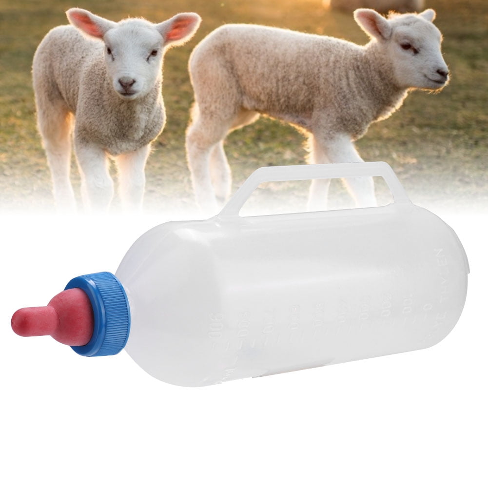 TOPINCN 1L Lamb Milk Bottle Baby Goat Milk Feeding Feeder Nursing
