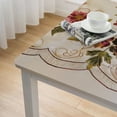 thumbnail image 4 of HAOXIT  Decorative Red Floral Print  Water Resistant Tablecloth Wrinkle Free and Stain Resistant Fabric Tablecloths for Kitchen Room 36*36, 4 of 7