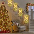 thumbnail image 3 of Honganda Guirlande de Noël pour Escalier, Guirlande en Forme de Goutte d'Eau pour Décoration Extérieure de Maison, 3 of 8