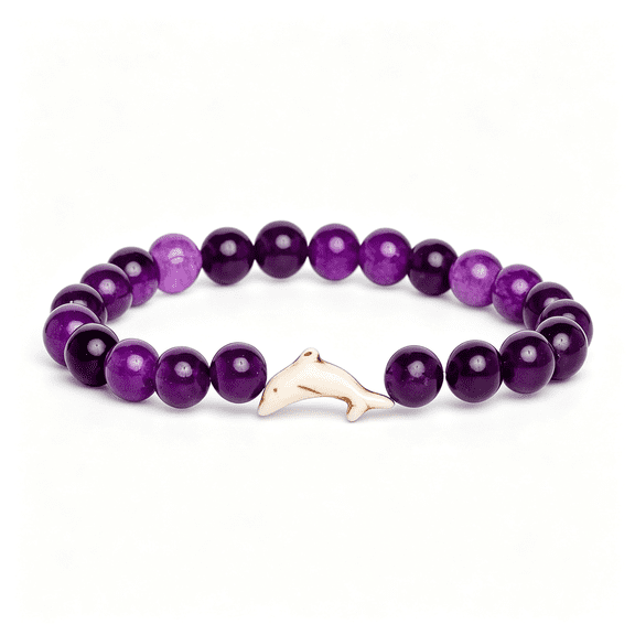DESIGNICE Dolphin Tracking Bracelet, Fiu Marine Conservation Bracelets for Girls, One Size