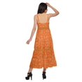 thumbnail image 3 of Moomaya Printed Sleeveless Long Maxi Dress Spaghetti Straps With Lace Trim, 3 of 6