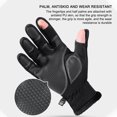 thumbnail image 5 of Miogawg Winter Fingerless Gloves, Warm Windproof Work Gloves, Cold Weather Touchscreen Warm Cycling Gloves For Ski Motorcycle Driving Riding Fishing, 5 of 7