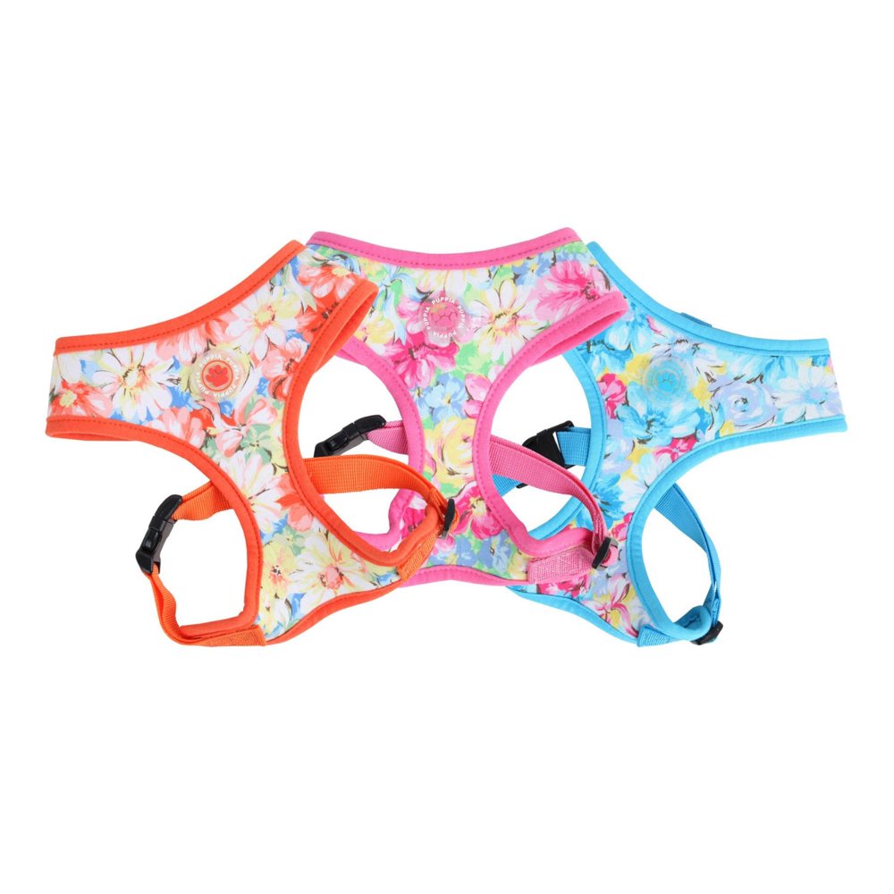 Puppia Dog Harness Soft "Spring Garden " SizeSmall ColorPink