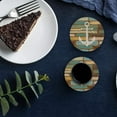 thumbnail image 6 of FMSHPON Nautical Themed Ship Anchor on Vintage Wooden Boards Set of 8 Round Coaster for Drinks, Absorbent Ceramic Stone Coasters Cup Mat with Cork Base for Home Kitchen Room Coffee Table Bar Decor, 6 of 6