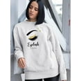 thumbnail image 2 of Gorgeous Eyelash Extensions Sweatshirt Women -Image by Shutterstock, Female Large, 2 of 4