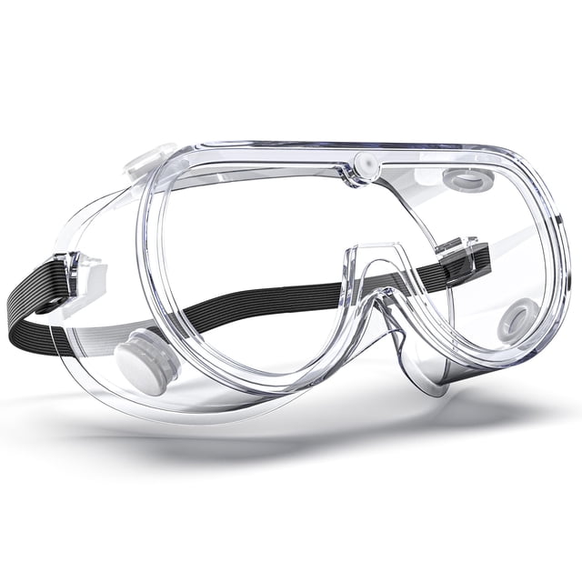 Gafas de seguridad EinKau antivaho con ventilación indirecta sobre las gafas