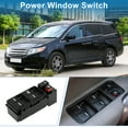 thumbnail image 2 of Interruptor de ventana eléctrica Unique Bargains para el lado del conductor delantero para Honda Odyssey 2005-2010 en negro, 2 of 7