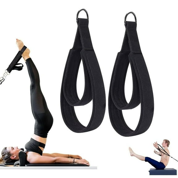 Pilates Loops for Tonal,Double Loop Reformer Straps,Comfortable Pilate Loop Straps,Soft D-Ring Pilates Accessories for Legs Arms Core Stretching and Home Gym Workouts Balance Body Reformer Use