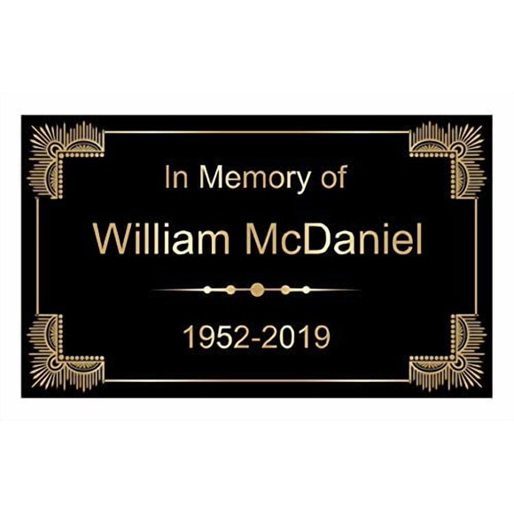 Engraved Metal Plate 5x3 Size - Personalized Plaque for Custom Recognition or Memorial - Customized Engraving Included - Personalize Now!