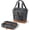 Cool Gray/Cognac, variant on CleverMade Pacifica 18-Can Portable Cooler Bag, Collapsible Leakproof Soft Cooler, Cool Gray/Cognac