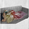 thumbnail image 6 of Saying Soft Flannel Fleece Throw Blanket, Will Work for Travel Funny Saying at Vintage Filtered Background with a Palm Tree, Cozy Plush for Indoor and Outdoor Use, 50" x 60", Multicolor, by Ambesonne, 6 of 6