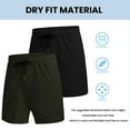 thumbnail image 3 of Coofandy Men Shorts with Pockets 2 Pack Quick Dry Gym Workout Shorts Mens Athletic Shorts, 3 of 8