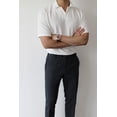 thumbnail image 6 of GINGTTO Linen Pants Men Slim Fit Elastic Waistband Lightweight Summer Beach Fashion Casual Pant, 6 of 13